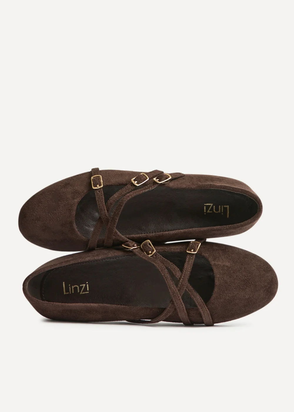 Linzi Matrix Brown Mary Jane Flats - 8 Image 5