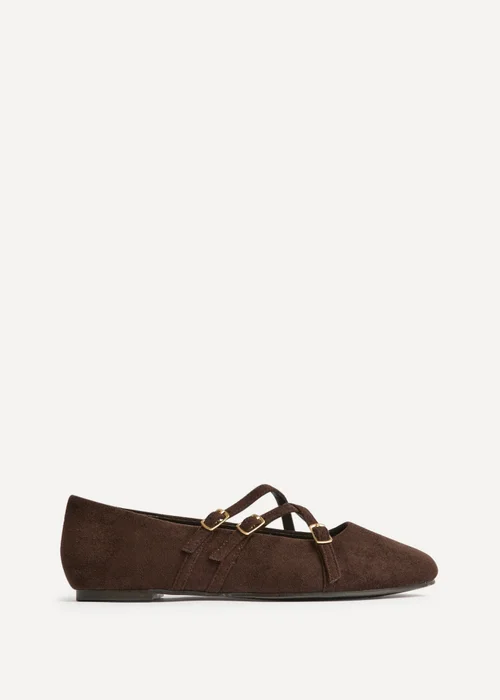 Linzi Matrix Brown Mary Jane Flats - 8 Image 2