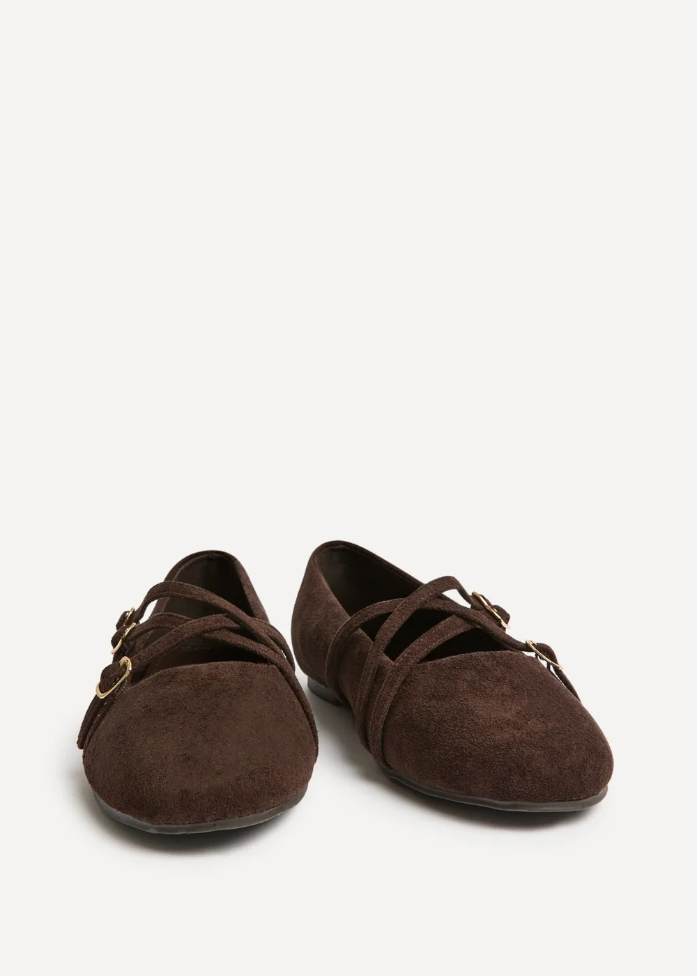 Linzi Matrix Brown Mary Jane Flats - 8 Image 3