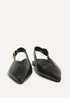Linzi Lorna Black Faux Leather Ballet Flats - 3 Image 3