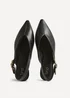 Linzi Lorna Black Faux Leather Ballet Flats - 3 Image 5