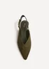 Linzi Lorna Khaki Faux Suede Ballet Flats - 6 Image 4