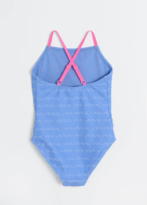 Cool Club Blue Cross Back Minnie Mouse Graphic Swimsuit (3-8 yrs) - 4 Yrs Image 2