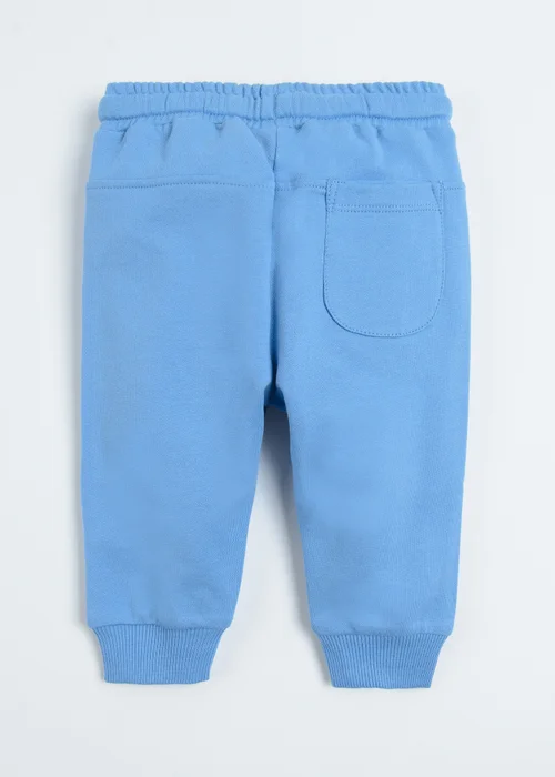 Cool Club Blue Basic Joggers with Drawstring Waist and Cuffed Legs (2-36 mnths) - 9-12 months Image 2