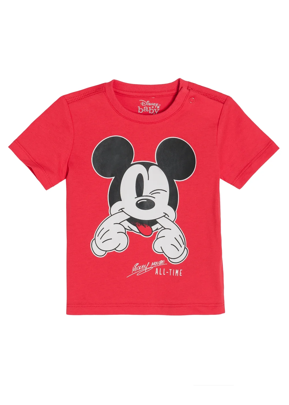 Cool Club Red Mickey Mouse Short Sleeve Graphic T-Shirt (3-24 mnths) - 6-9 months Image 1