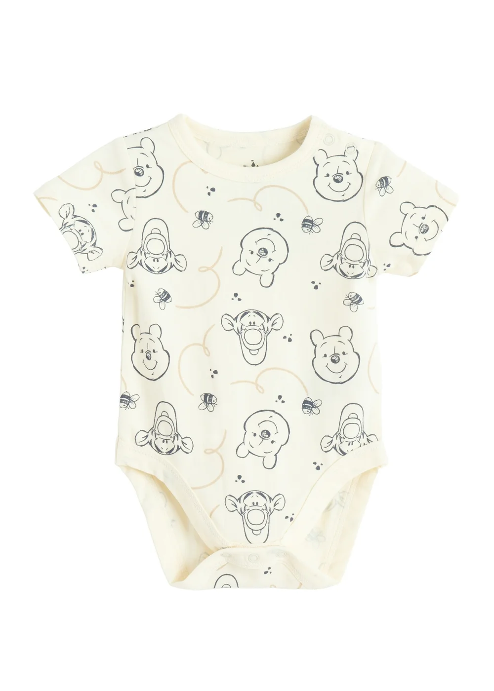 Cool Club Beige 2-Pack Disney Character Short Sleeve Bodysuits (2-24 mnths) - 1-1.5 Yrs Image 3