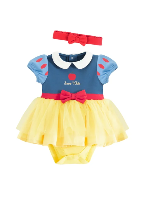 Cool Club Blue Snow White Character Bodysuit with Skirt (1-24 mnths) - 1-1.5 Yrs Image 1