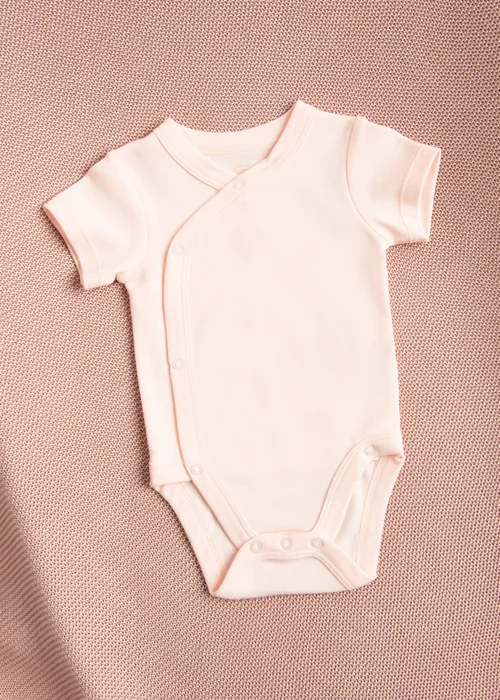 Cool Club Beige 4-Pack Printed Floral Wrap Bodysuits (1-9 mnths) - 2-3 Months Image 4