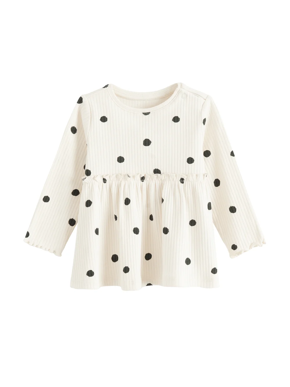 Cool Club White Polka Dot Ribbed Top and Legging Set (3-36 mnths) - 3-6 months Image 4