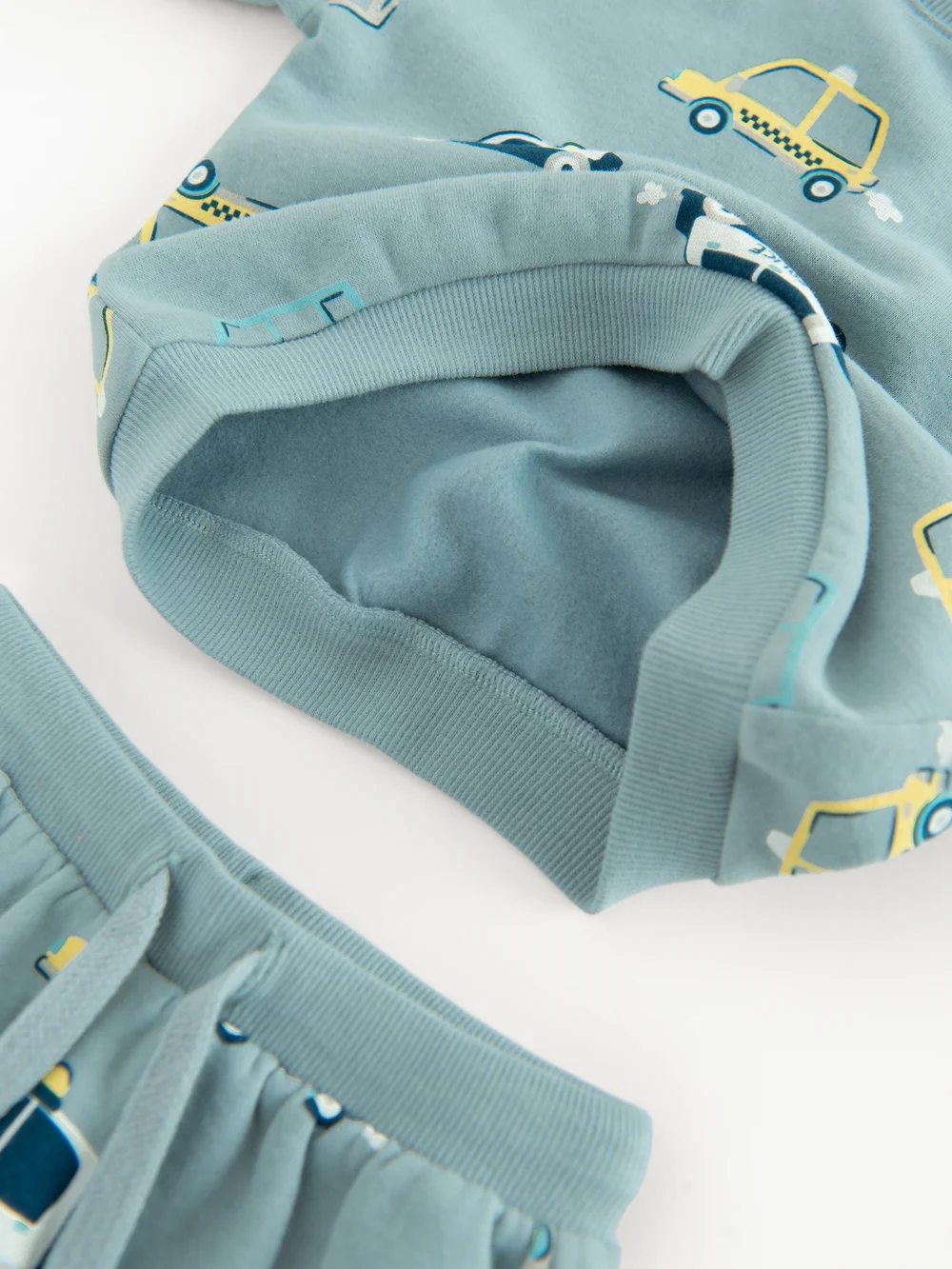 Cool Club Blue All-Over Car Print Sweatshirt and Jogger Set (3-36 mnths) - 3 Yrs Image 5