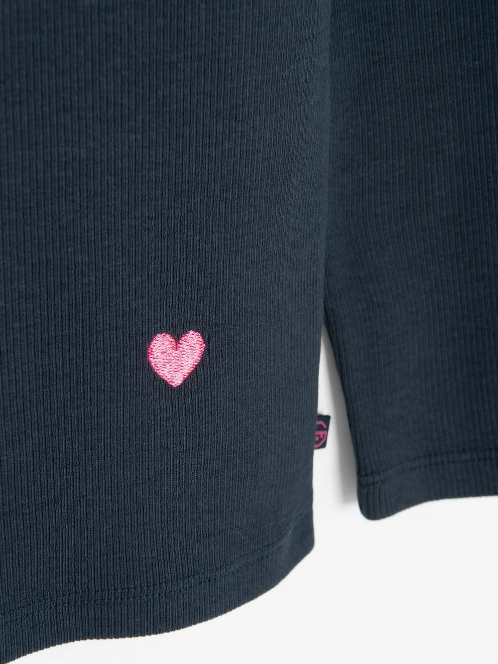 Cool Club Blue Heart Embroidered Long Sleeve Top (3-8 yrs) - 6 Yrs Image 3
