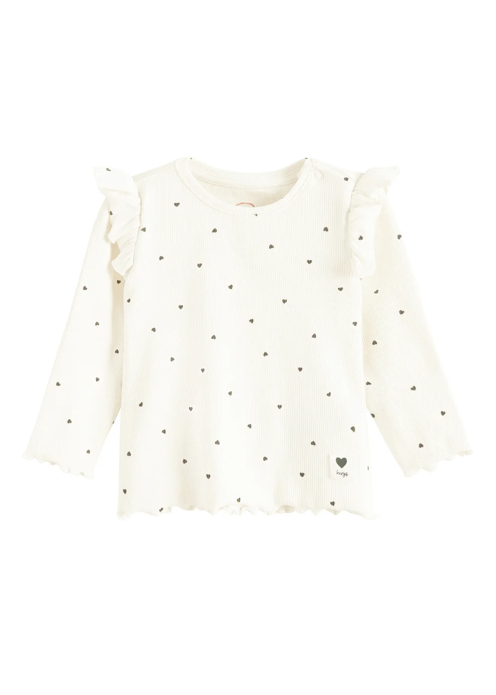 Cool Club White Polka Dot Long Sleeve T-Shirt (3-24 mnths) - 3-6 months Image 1