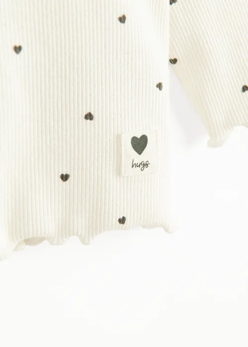 Cool Club White Polka Dot Long Sleeve T-Shirt (3-24 mnths) - 3-6 months Image 4