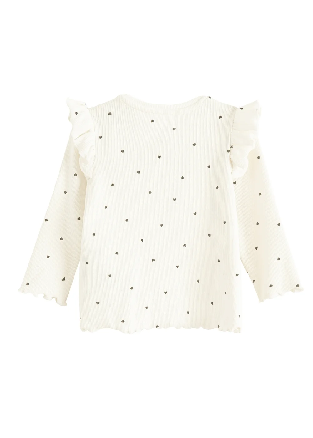 Cool Club White Polka Dot Long Sleeve T-Shirt (3-24 mnths) - 3-6 months Image 2