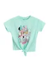Cool Club Turquoise California Vibes Short Sleeve Minnie & Daisy Tie-Front T-Shirt (3-8 yrs) - 5 Yrs Image 1