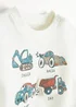 Cool Club White Long Sleeve Car Print Sweatshirt (3-24 mnths) - 1-1.5 Yrs Image 4