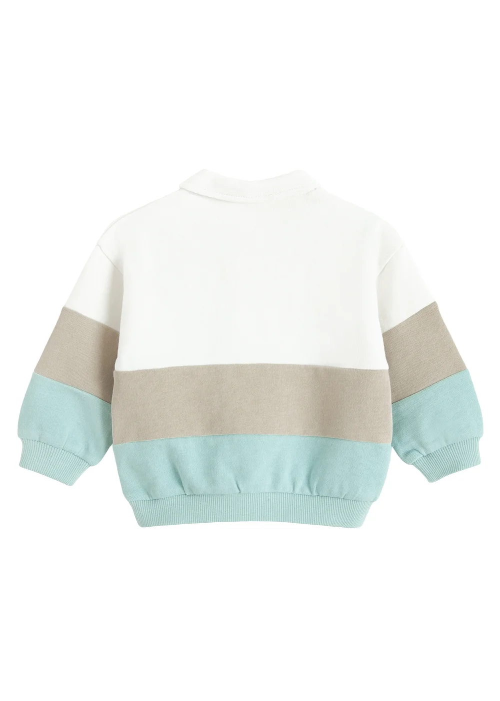 Cool Club Blue Colour Block Sweatshirt with Collar (3-24 mnths) - 2 Yrs Image 2