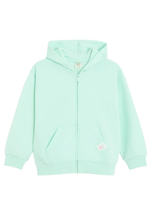 Cool Club Green Zip-Up Floral Detail Hoodie (3-8 yrs) - 5 Yrs Image 1