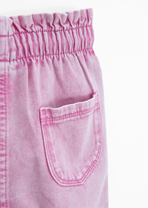 Cool Club Pink Garment-Washed Denim Mini Skirt (3-8 yrs) - 8 Yrs Image 4
