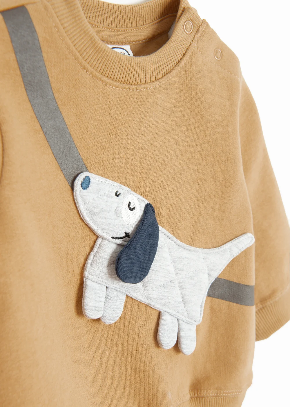 Cool Club Brown Sausage Dog Appliqué Jumper (2-18 mnths) - 3-6 months Image 2