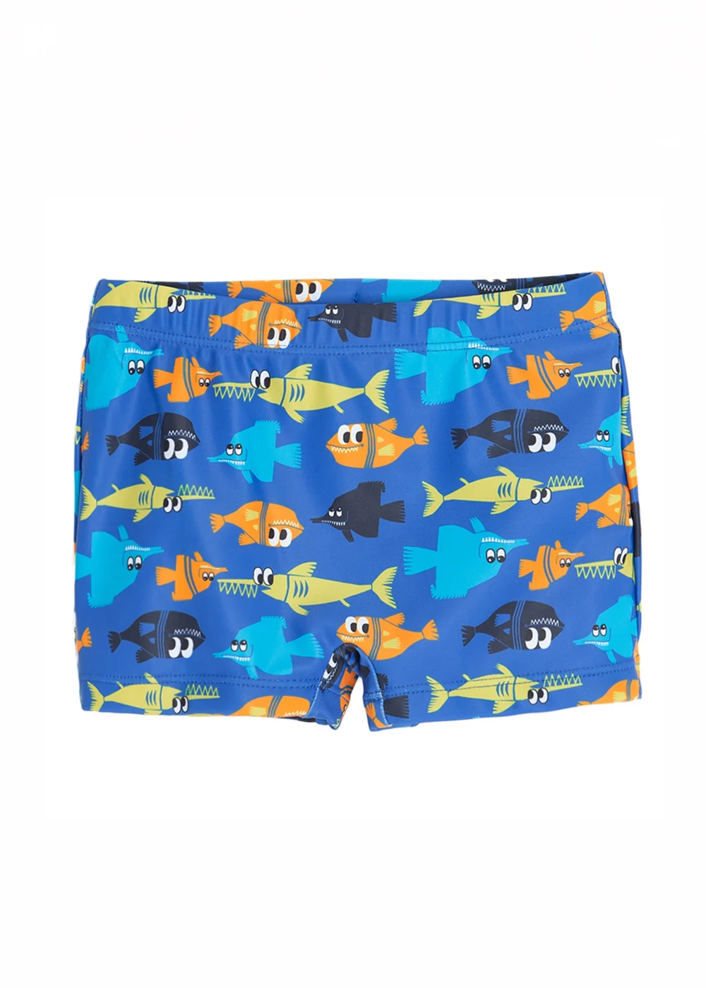 Cool Club Blue All-Over Fish Print Swim Shorts (3-8 yrs) - 7 Yrs Image 1