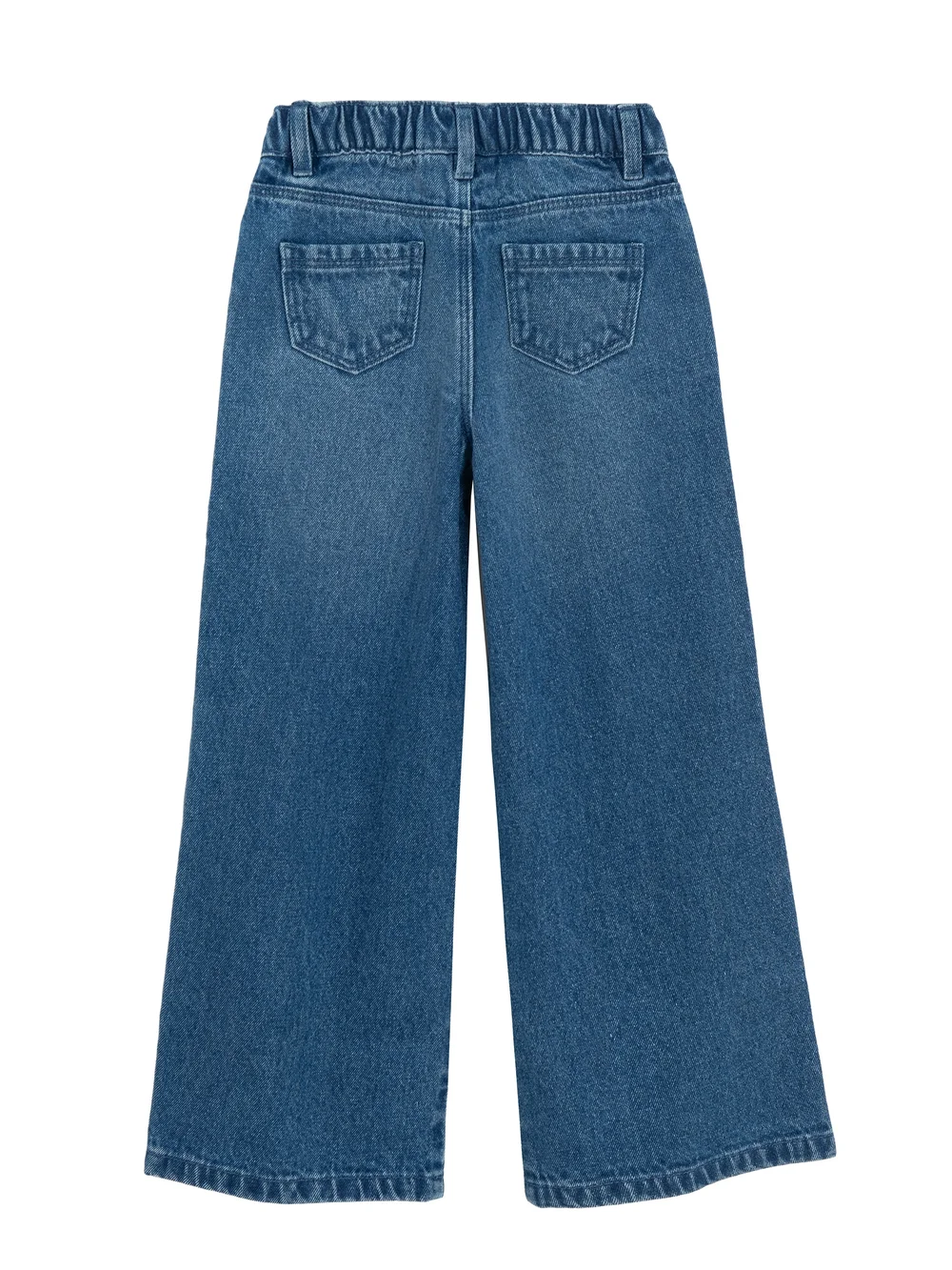 Cool Club Blue Butterfly Embroidered Wide-Leg Jeans (3-8 yrs) - 3 Yrs Image 2