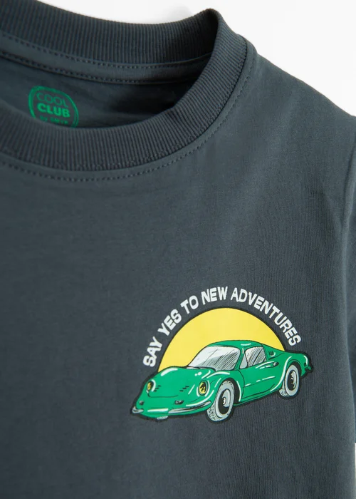 Cool Club White 3-Pack Short Sleeve Car Printed T-Shirts (3-8 yrs) - 3 Yrs Image 5
