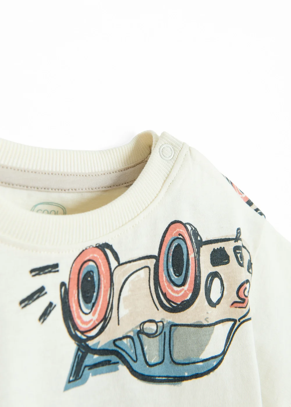 Cool Club White Short Sleeve Car Print T-Shirt (3-24 mnths) - 9-12 months Image 2