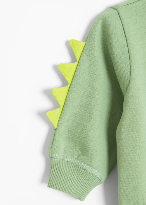 Cool Club green Dinosaur 3D Spike Long Sleeve T-Shirt (2-18 mnths) - 2 Yrs Image 2