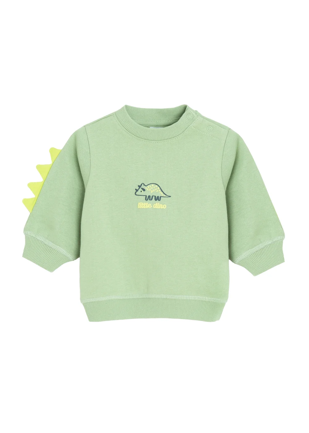 Cool Club green Dinosaur 3D Spike Long Sleeve T-Shirt (2-18 mnths) - 2 Yrs Image 1