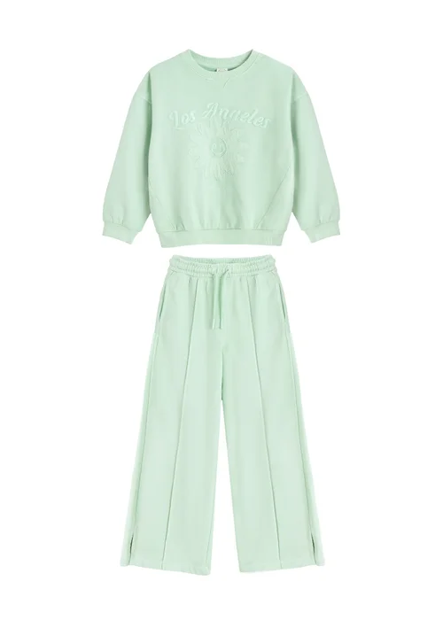 Cool Club Green Daisy Graphic Loungewear Set (2-8 yrs) - 4 Yrs Image 1