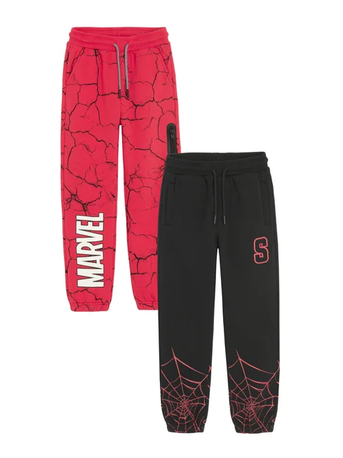 Cool Club Red 2-Pack Spider-Man Joggers (2-9 yrs) - 8 Yrs Image 1
