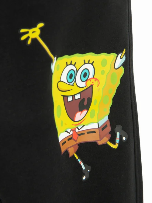 Cool Club Black Spongebob Joggers (3-8 yrs) - 3 Yrs Image 4