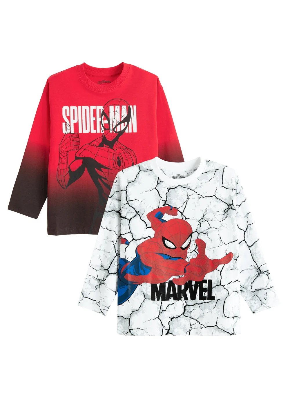 Cool Club Red 2-Pack Spider-Man Long-Sleeved Tees (2-9 yrs) - 2 Yrs Image 1