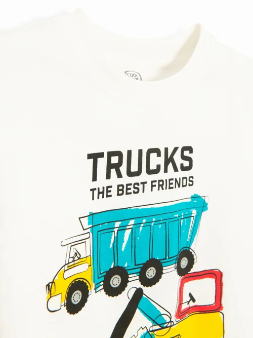Cool Club Blue 2-Pack Truck Graphic Long-Sleeved Tees (3-8 yrs) - 3 Yrs Image 3