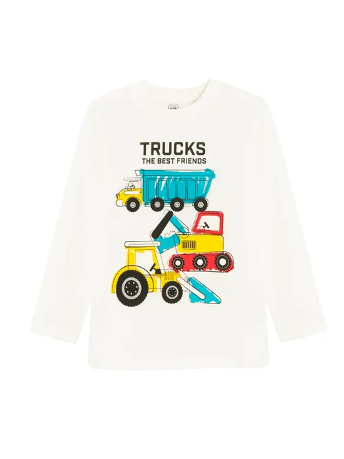 Cool Club Blue 2-Pack Truck Graphic Long-Sleeved Tees (3-8 yrs) - 3 Yrs Image 4