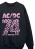 Ada & Ted ACDC 74 Leopard Girls Black Graphic Sweatshirt (3-13 Years) - 9-11 Yrs Image 2