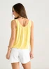 Gini London Yellow Round Neck Oversized Sleeveless Top - M/L Image 2