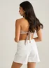Gini London White Denim Shorts - 16 Image 2