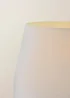 ValueLights Morrigan Shelf Floor Lamp Mid Wood with Natural Scalloped Linen Shade - One Size Image 4
