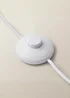 ValueLights Morrigan Shelf Floor Lamp Painted Cream with Navy Scalloped Linen Shade - One Size Image 3