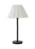 ValueLights Maura Twist Black Table Lamp with White Pleated Shade - One Size Image 5