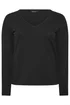 Yours Limited Curve Black Long Sleeve Top - 26-28 Image 5