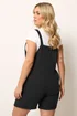 Yours Curve Black Short Dungarees - 18 Image 3