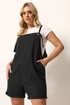 Yours Curve Black Short Dungarees - 18 Image 1