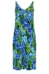 Yours Curve Blue Tropical Print Midi Dress - 30-32 Image 5
