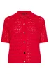Yours Limited Curve Red Crochet Shirt - 14-16 Image 2