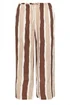 Yours Curve Brown Striped Wide Leg Trousers - 22-24 Image 5