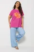 Yours Curve Pink Flower Graphic T-Shirt - 26-28 Image 3