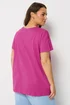 Yours Curve Pink Flower Graphic T-Shirt - 26-28 Image 4
